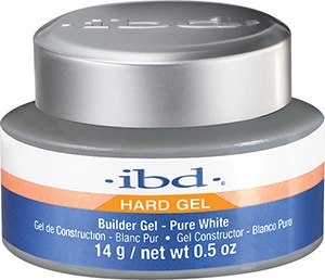 Ibd Hard Gel Builder Pure White 0.5 oz #72147