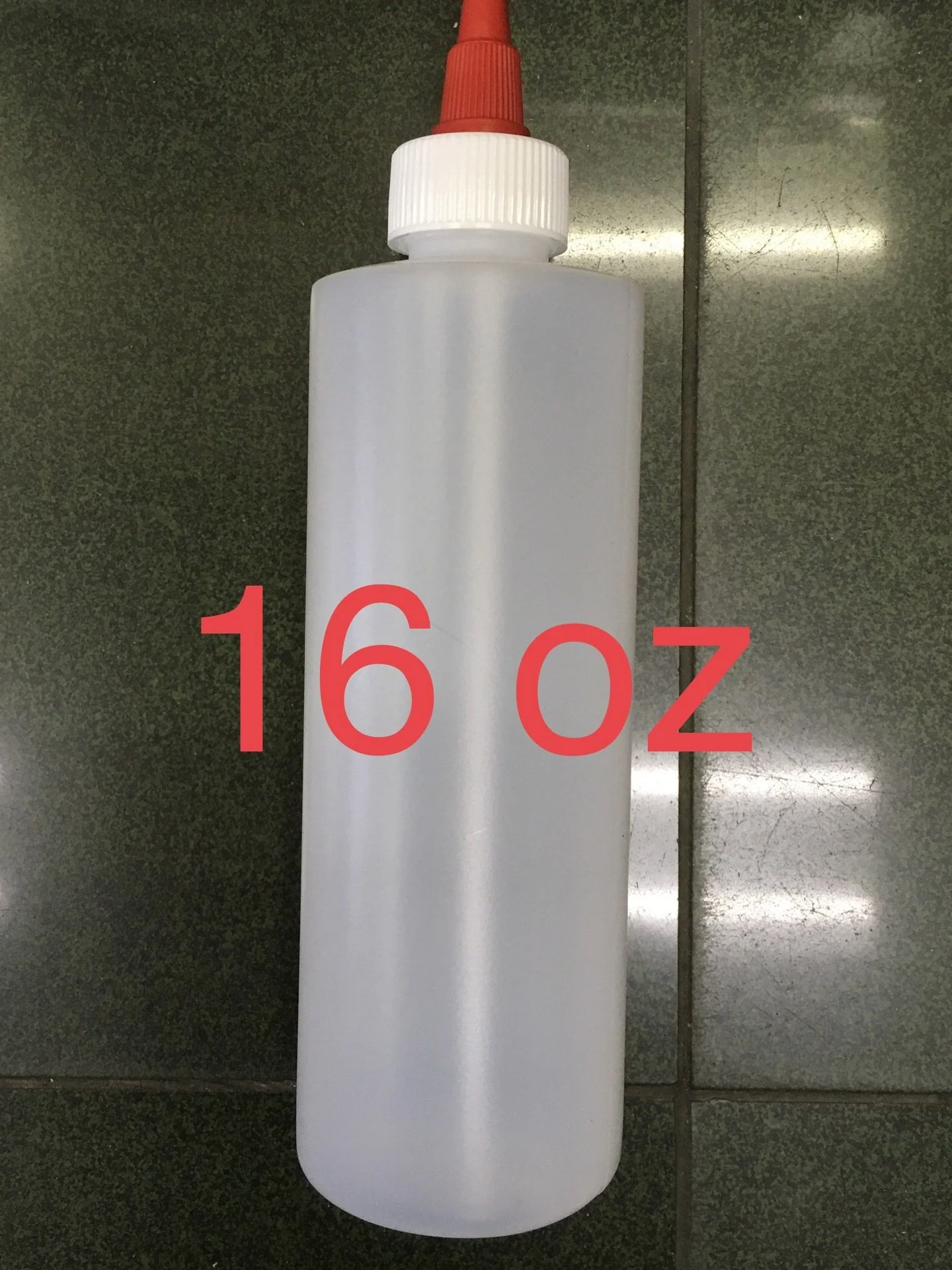 Empty Plastic Bottle 16 oz With Cap No Label - Image 2