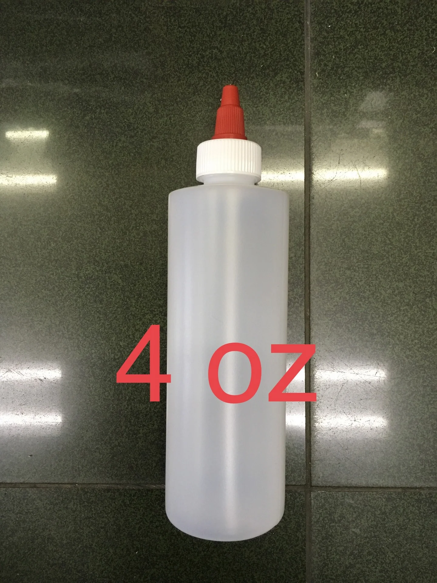 Empty Plastic Bottle 4 oz With Cap No Label