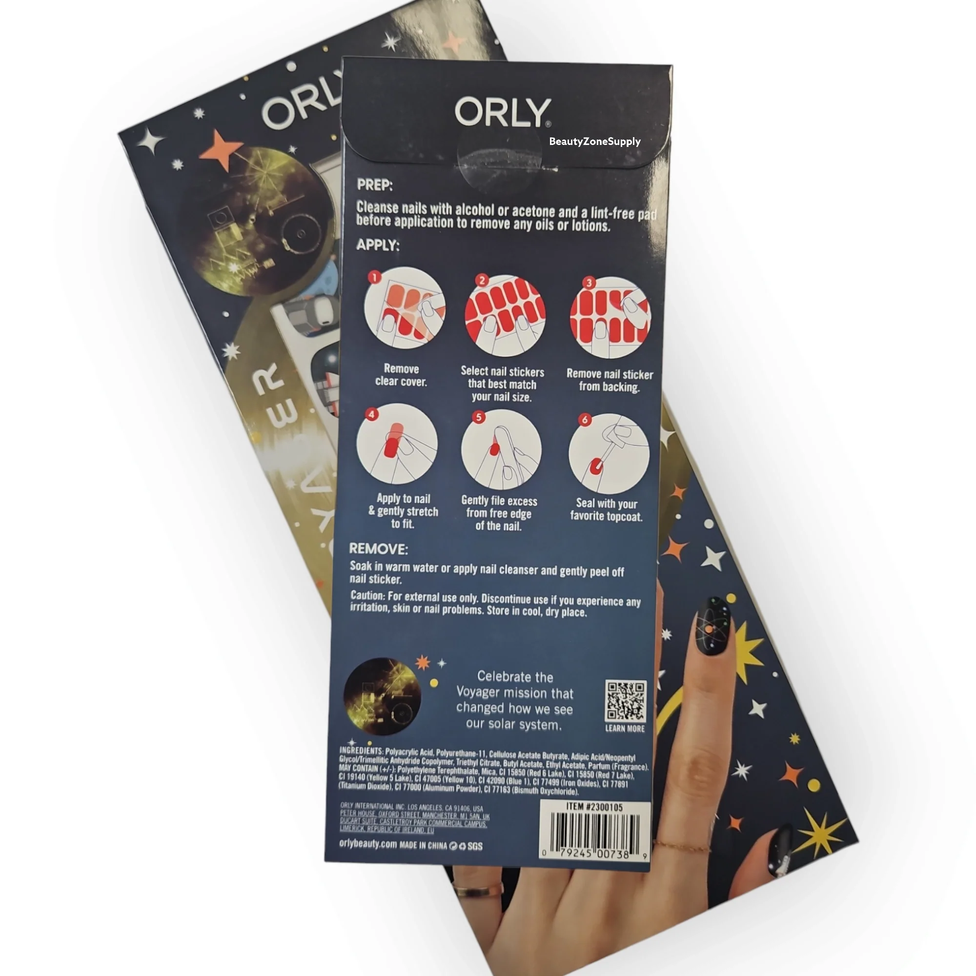 Orly Nail Stickers X NASA Spirit of Peace 22 pc #2000105 - Image 2
