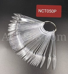 Stiletto Nail Color Chart With Ring 50 Tips Clear