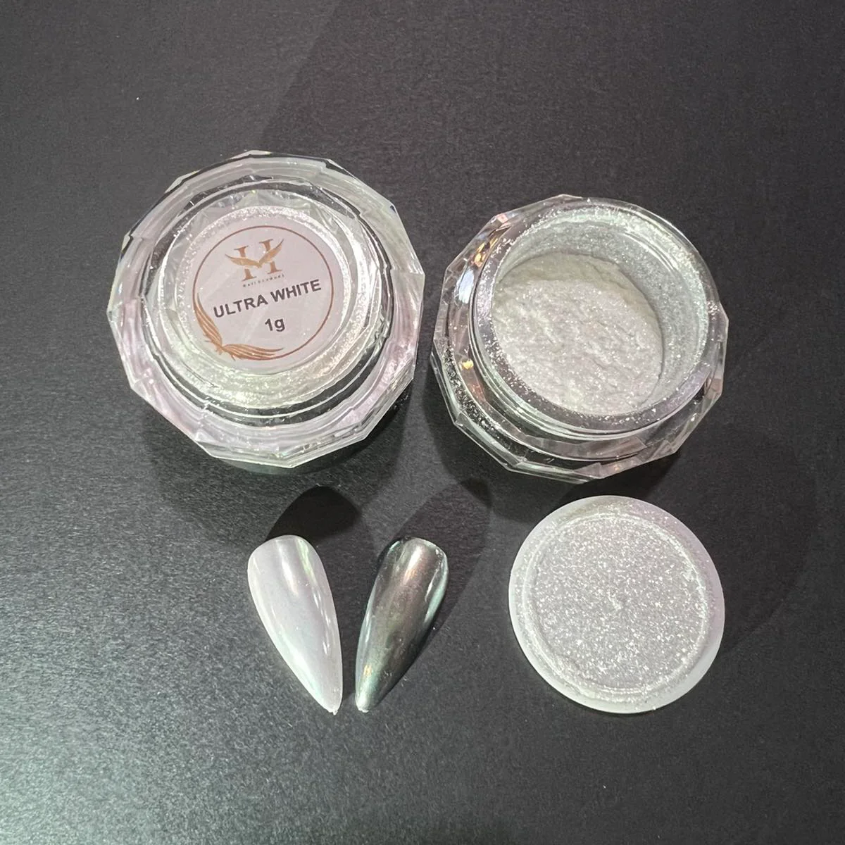 Hang New Chrome Effects Powder Ultra White Pearl Jar #02