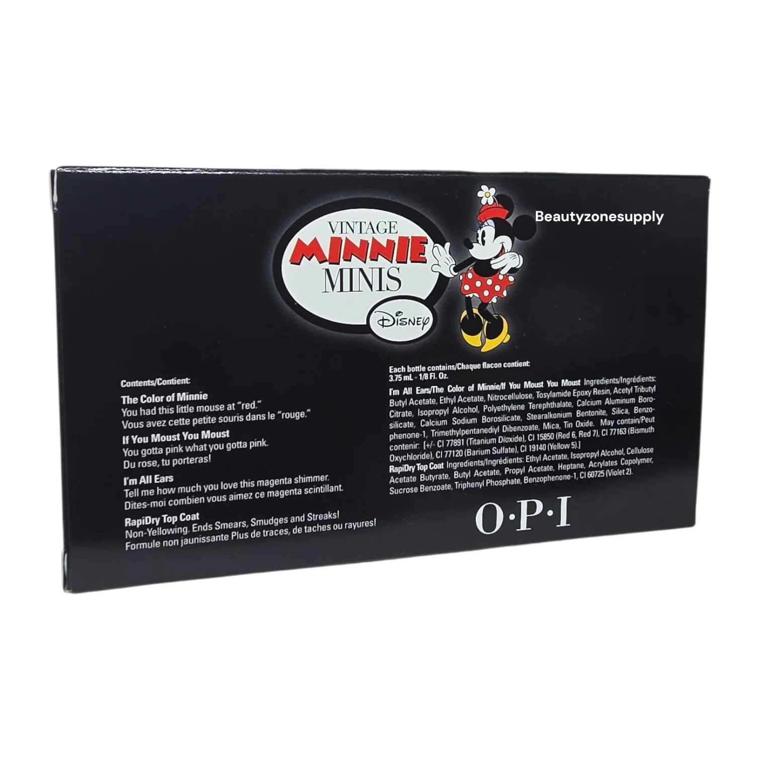 OPI Nail Lacquer Mini Vintage Minnie Minis 3-Pack #DDM08 - Image 2