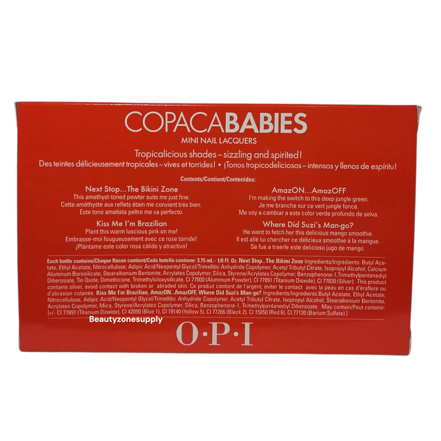 OPI Nail Lacquer Mini pack Copacababies  #DCA16 - Image 2