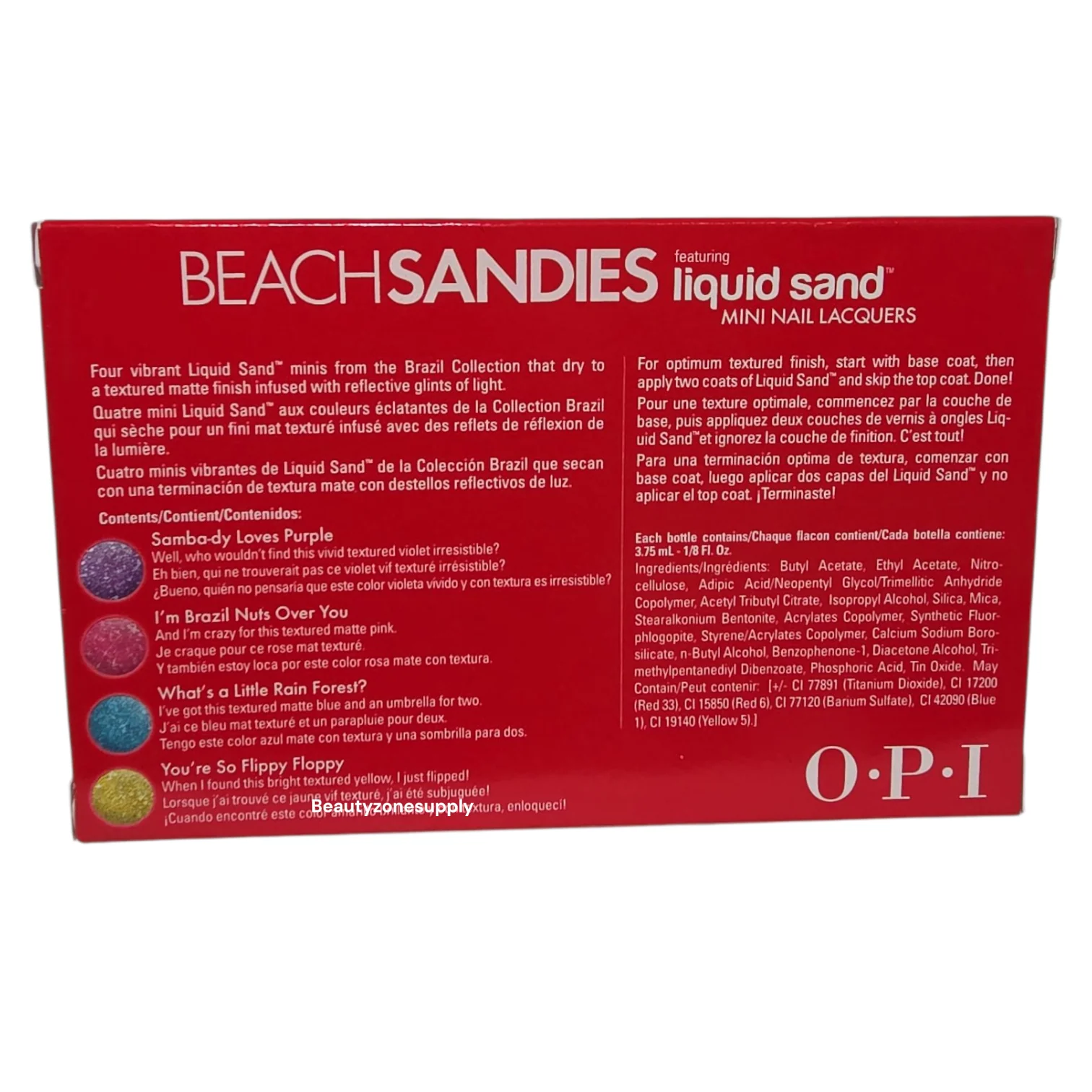 OPI Nail Lacquer Mini Beach Sandies Collection - Image 3