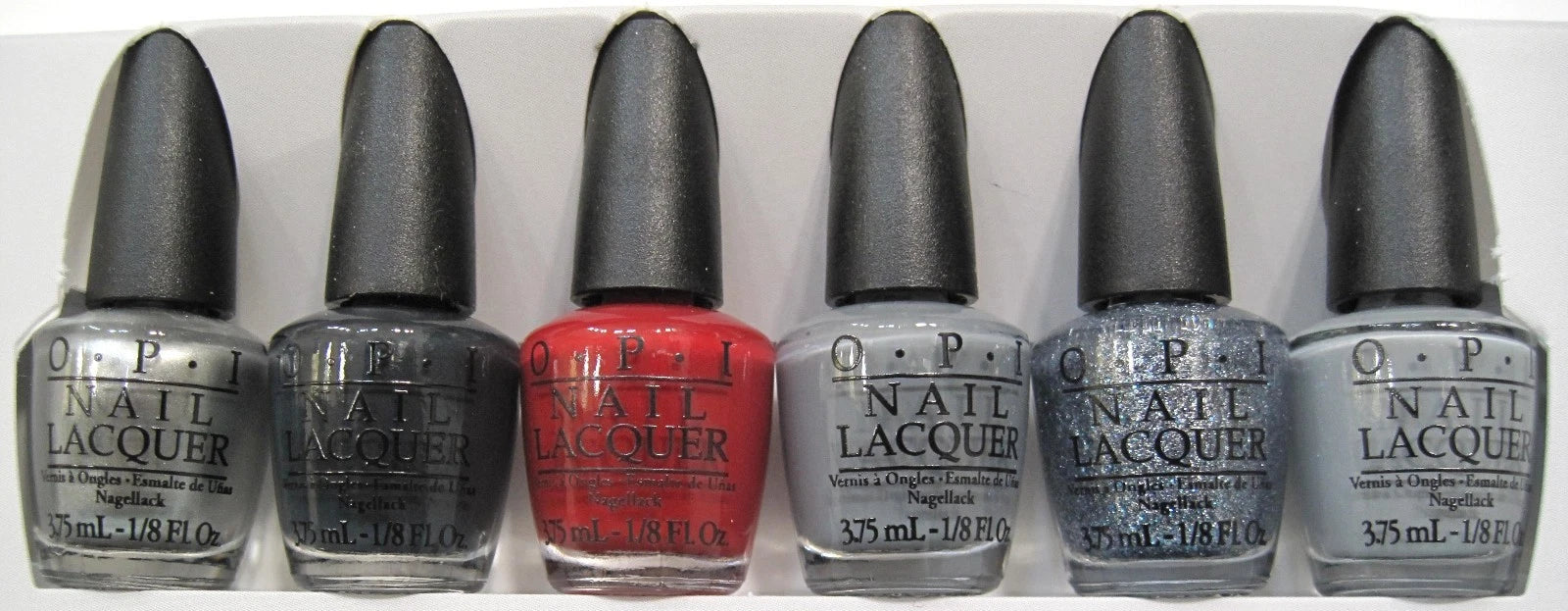 OPI Nail Lacquer Mini 50 Shades of Grey set 6 bottle DDF06 - Image 2