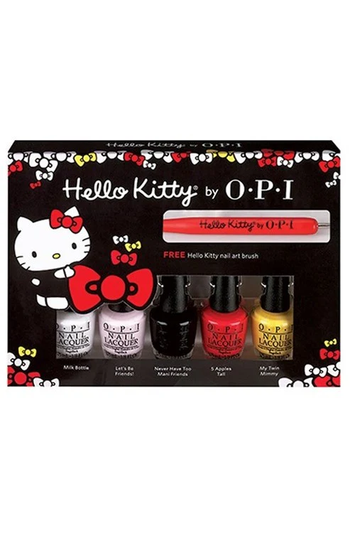OPI Nail Lacquer Mini Hello Kitty Friend Pack- 5 colors DDH04