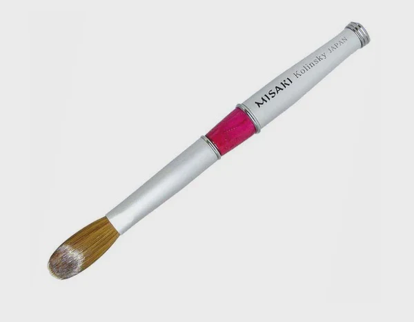 Misaki Nail Brush Kolinsky Silver Handle Japan #16 - Image 2