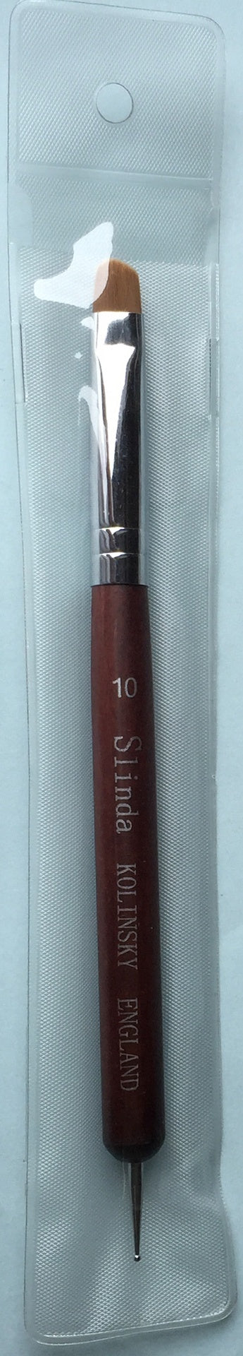 Slinda French Brush Brown Handle #10