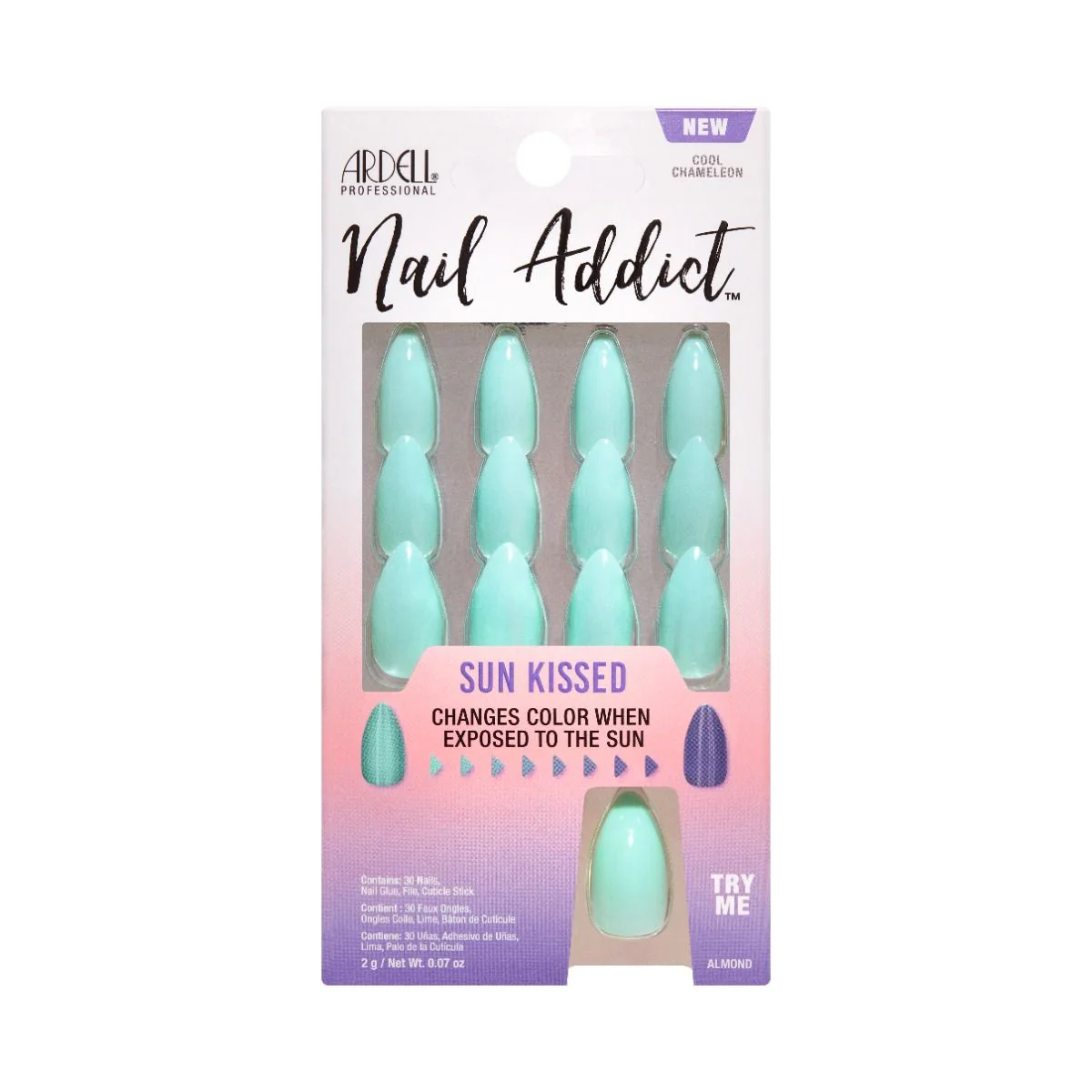 Ardell Press-on Nails Nail Addict Sun Kissed Cool Chameleon  #36664