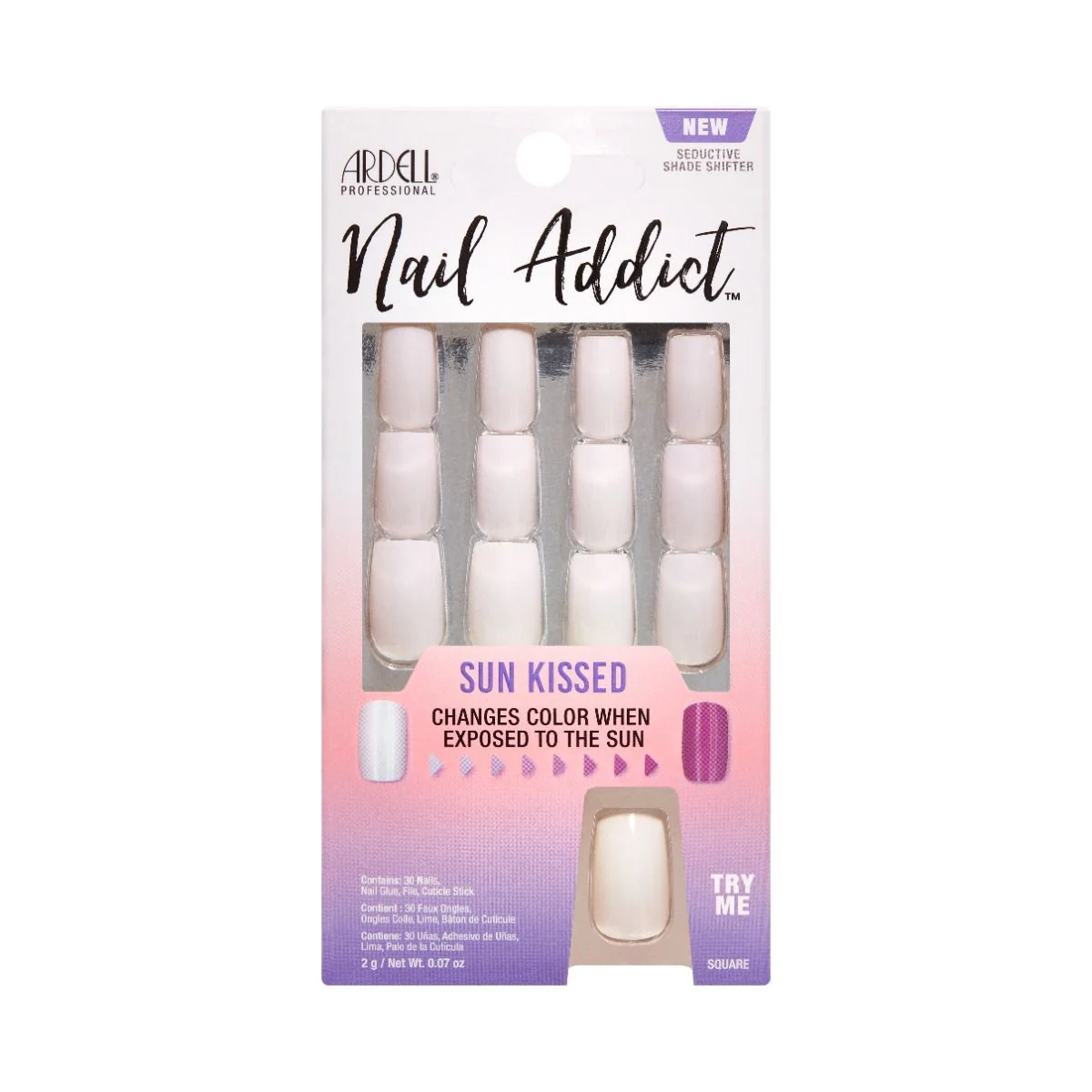 Ardell Press-on Nails Nail Addict Sun Kissed Seductive Shade Shifter #36666