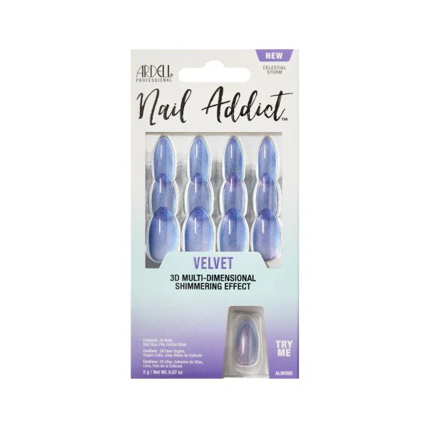 Ardell Press-on Nails Nail Addict Velvet Celestial Storm #58629
