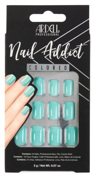 Ardell Press-on Nails Nail Addict Solid Styles Mint  #63866