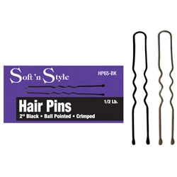 Soft n Style 2" Hair Pin Black HP65-BK - Image 3