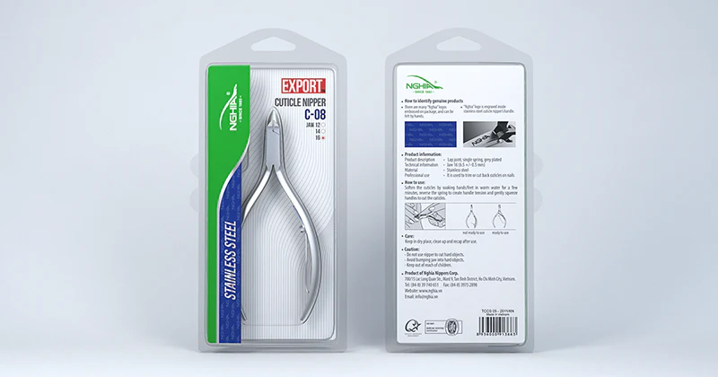 Nghia Cuticle Nipper Stainless Steel D 08 Jaw 12