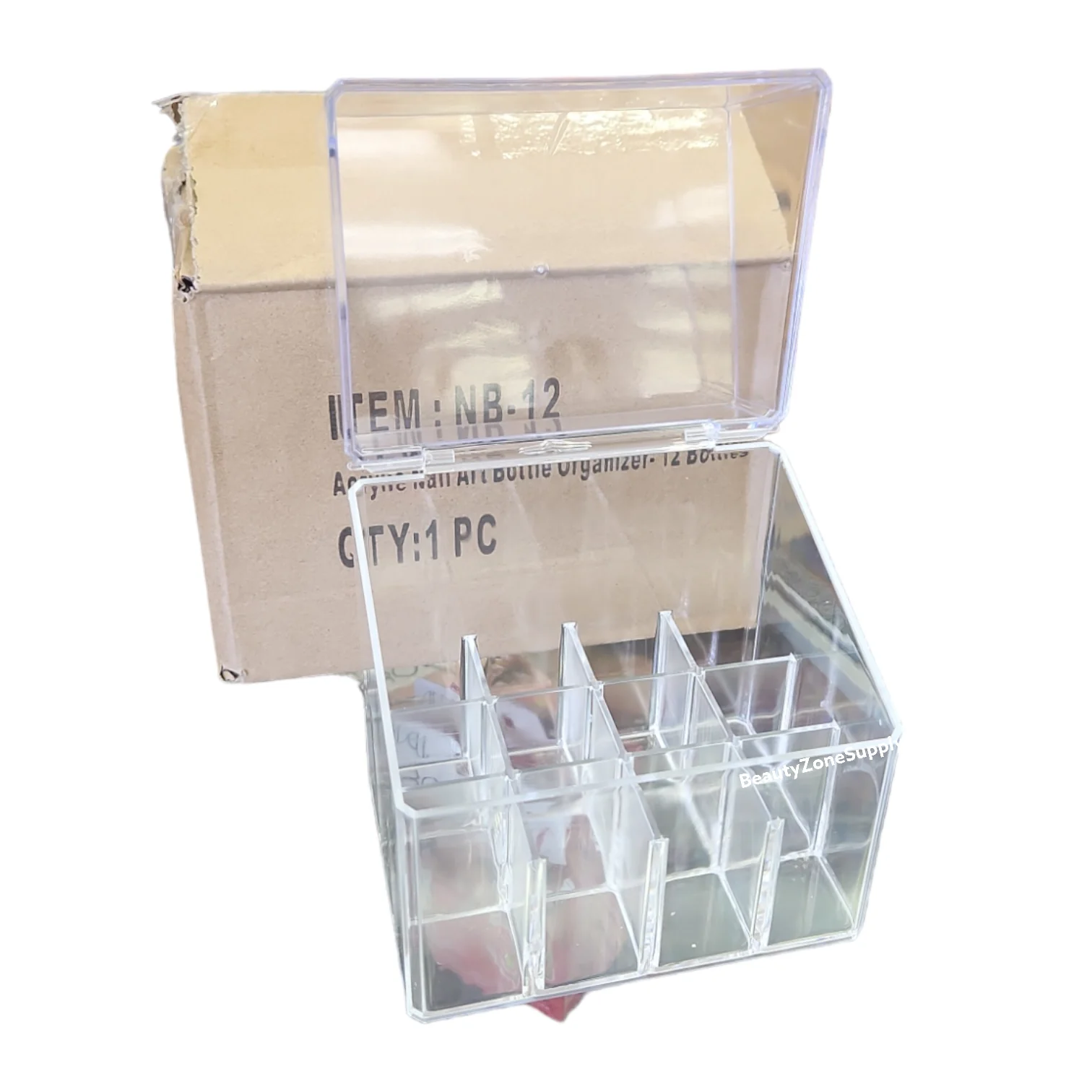 Acrylic Nail art Bottle Organizer 12 bottle NB 12 - Image 2