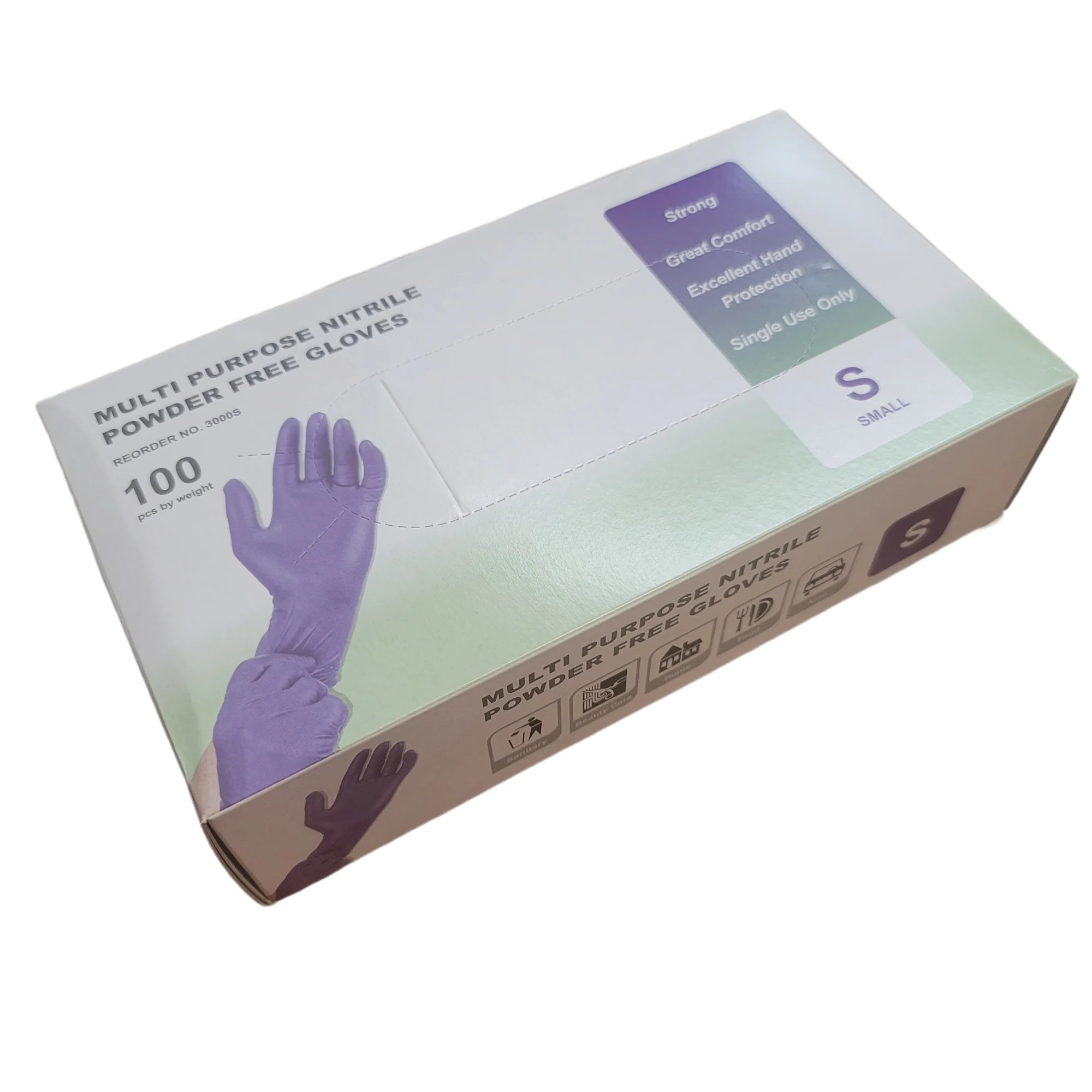 Advance Multi Purpose Nitrile Powder Free Gloves Box Small - Image 2