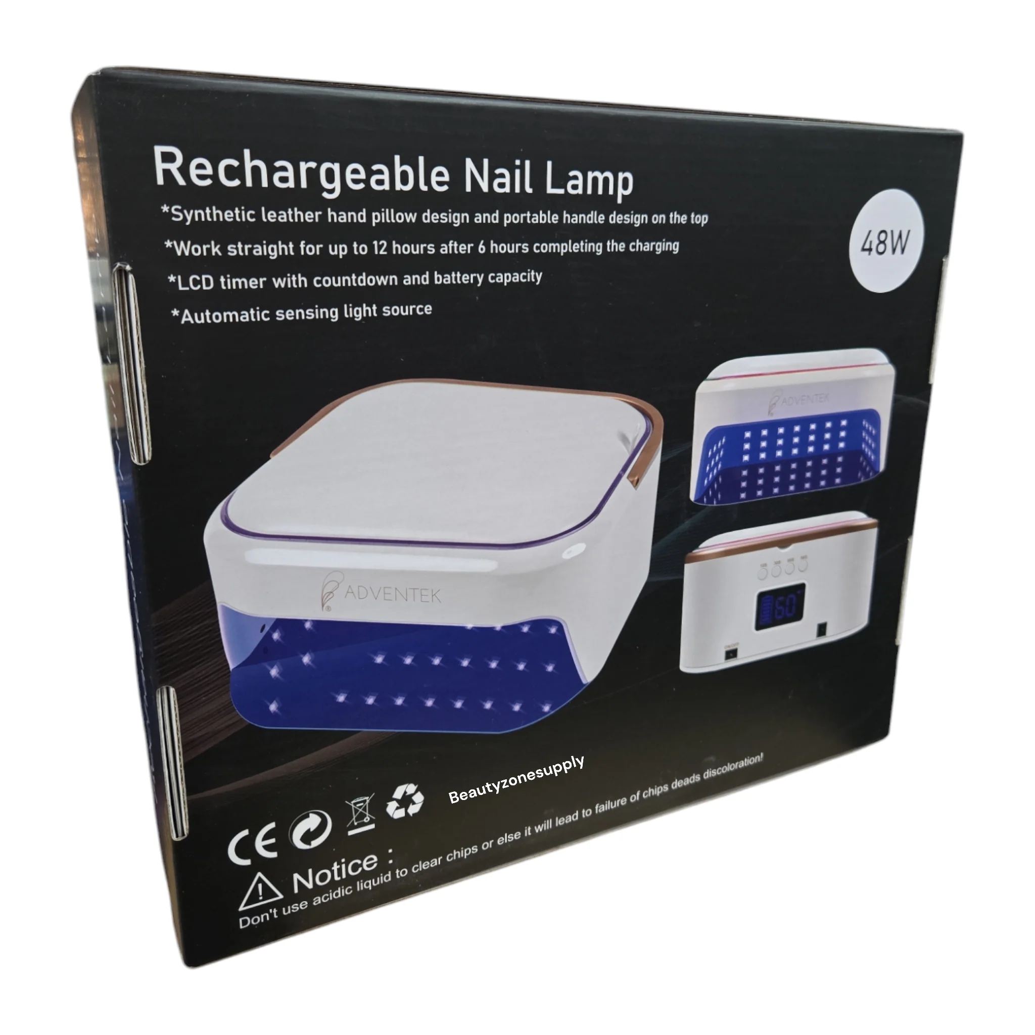 Adventek Hybrid Cordless Rechargeable UV/LED Nail Lamp - Image 5