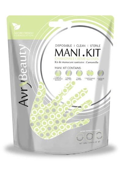 All-In-One Disposable Mani Kit With Chamomile Gloves