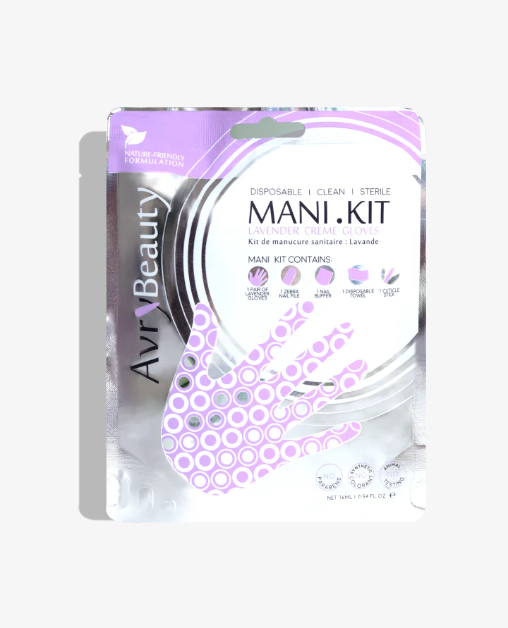 All-In-One Disposable Mani Kit With Lavender Gloves - Image 3