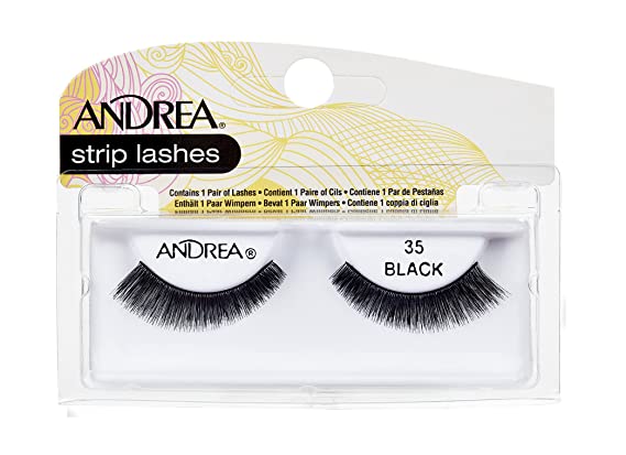 Andrea Strip Lashes 35 Black #61988 - Image 2