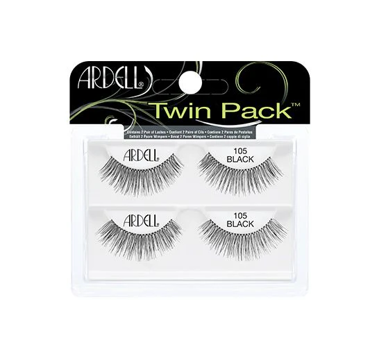 Ardell Eyelash Twin Pack Natural 105 Black #61769