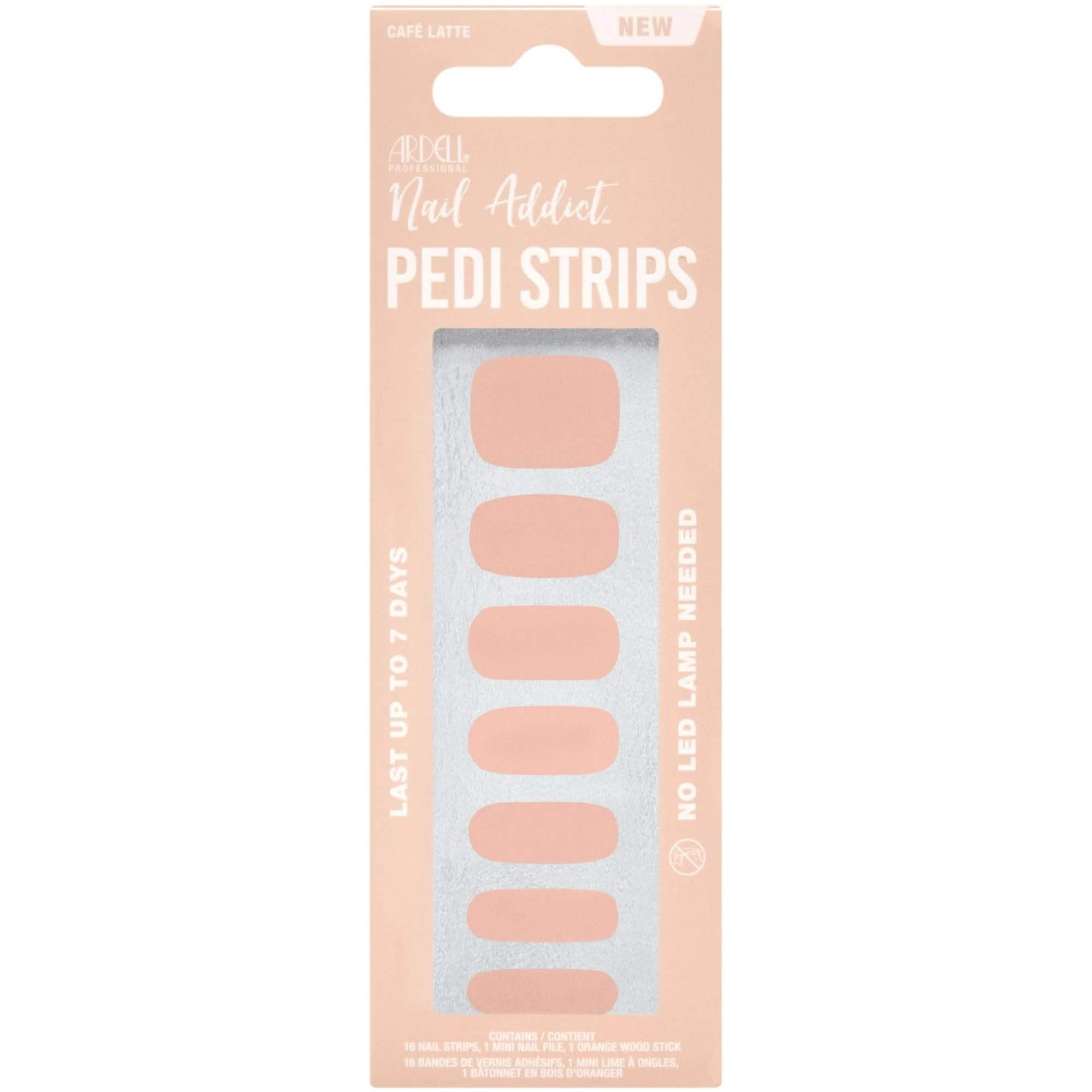 Ardell Nail Addict Pedicure Strips - Café Latte #37894