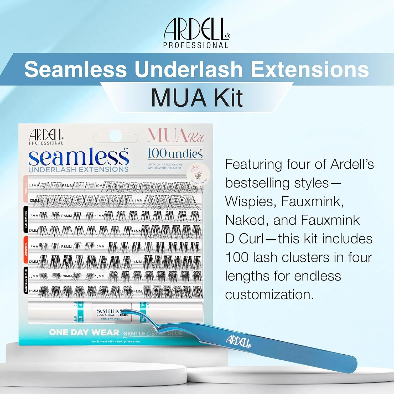 Ardell Seamless Underlash Extensions MUA Kit 100 undies #38291 - Image 2