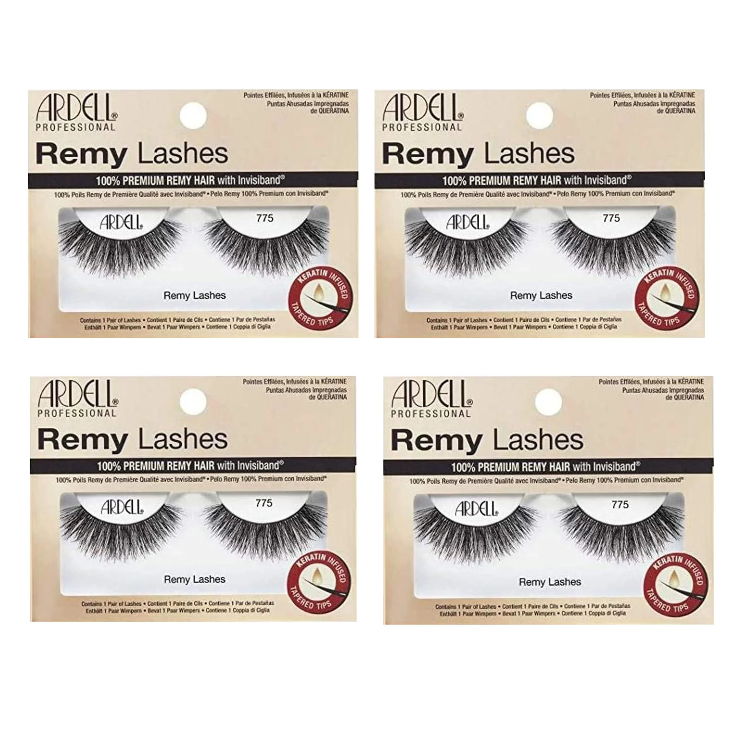 Ardell Strip Lashes Remy Lash 775 #63984 4 Pack Deal (Free Shipping)