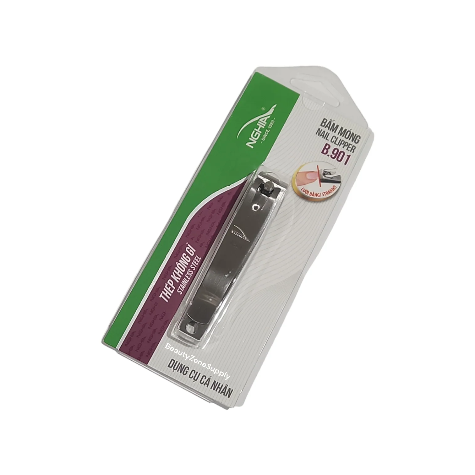 Nghia Nail Clipper Stainless Steel Straight B 901 - Image 2
