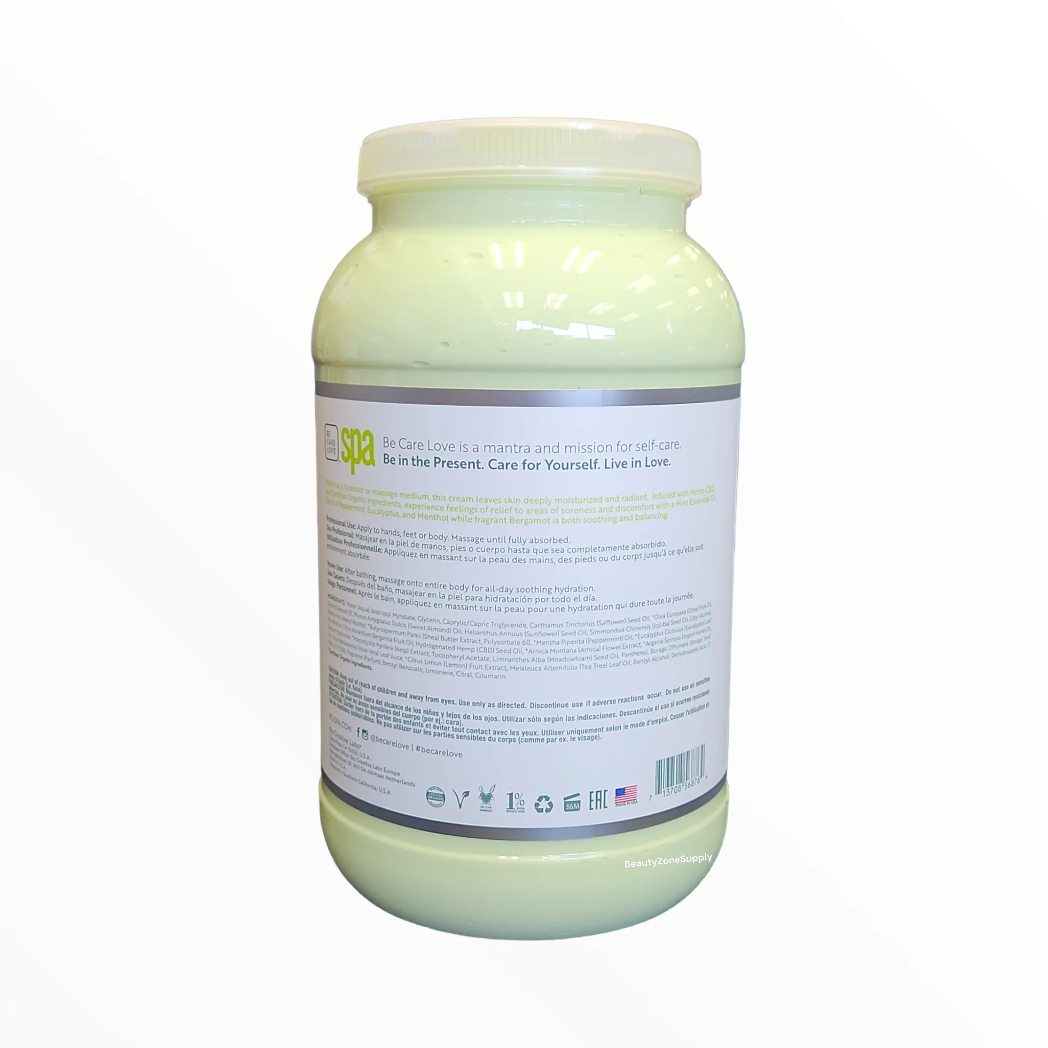 BCL SPA Massage Cream Mojito Mint + Gallon #SPA56876 - Image 2