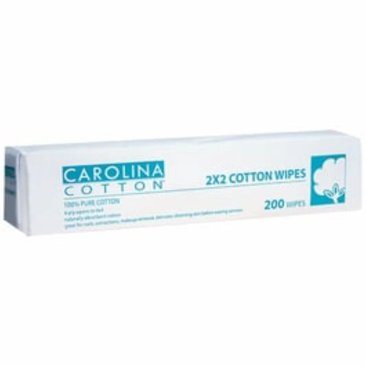 Carolina Cotton Wipe 2 x 2 200/sleeve Pack #407102 - Image 2