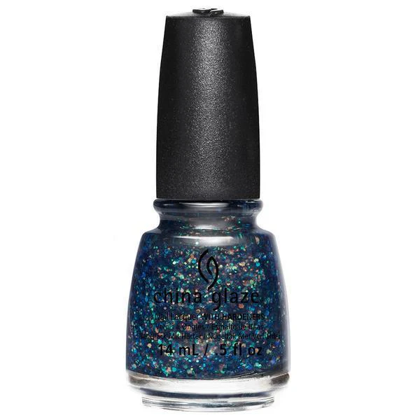 China Glaze Lacquer Moonlight The Night(Blue Glitter) 0.5 oz #83411 - Image 2