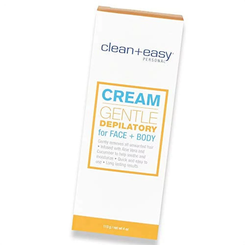 Clean+Easy Cream Hair Depilatory For Face + Body 4oz #45023 - Image 2