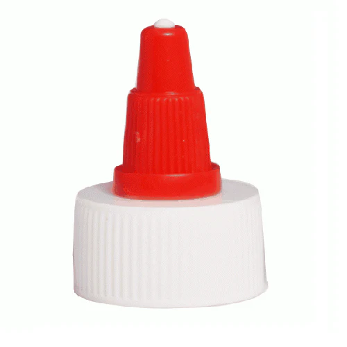 Closure, Twist Open/ Close Red Plastic Cap for 4 oz.  8 oz. 16 oz. bottles