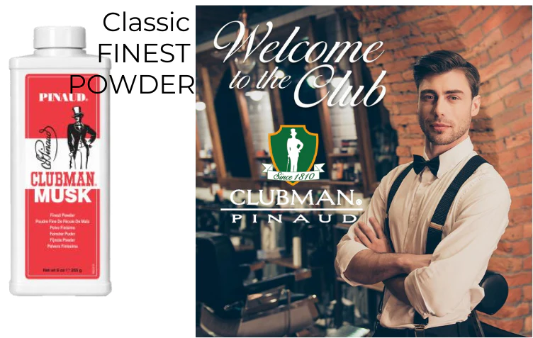 Clubman Finest Powder Musk Powder 9oz #44918