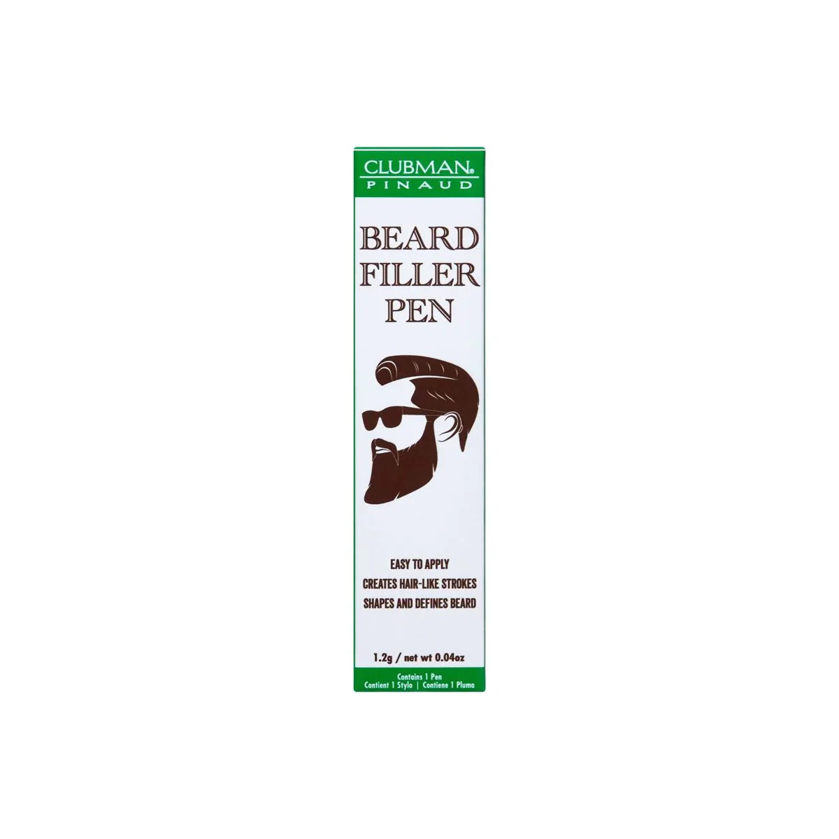Clubman Pinaud Beard Filler Pen Dark Brown1.2g / 0.04oz