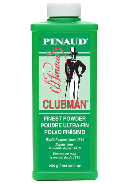 Clubman Finest Powder White The finest quality talc. 9 oz / 255 mL #27600