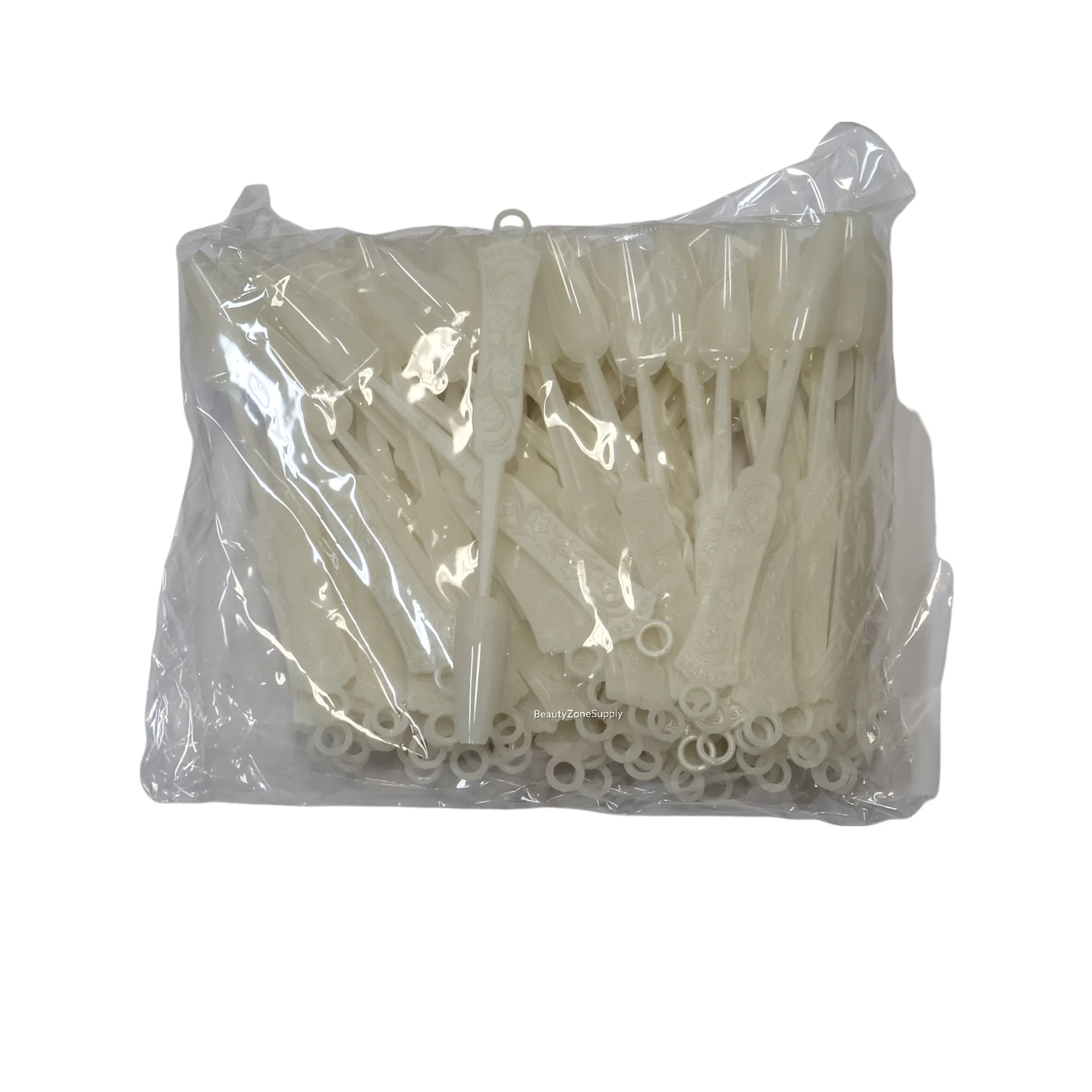 Coffin Nail Tips Display Natural Bag 100 pc