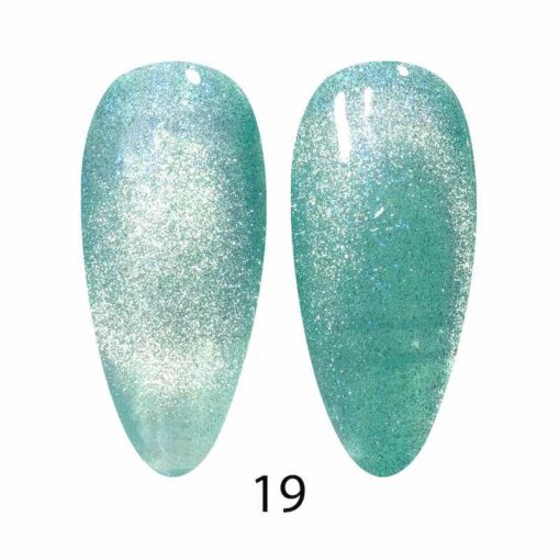DC dnd 9D Cat Eye Unicorn #19- Aqua Freckles 0.5 oz - Image 2