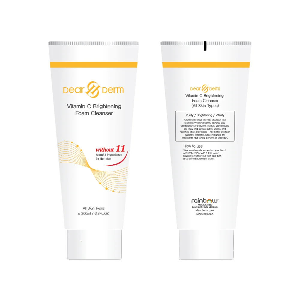 Dearderm Vitamin C Brightening Foam Cleanser 6.7oz