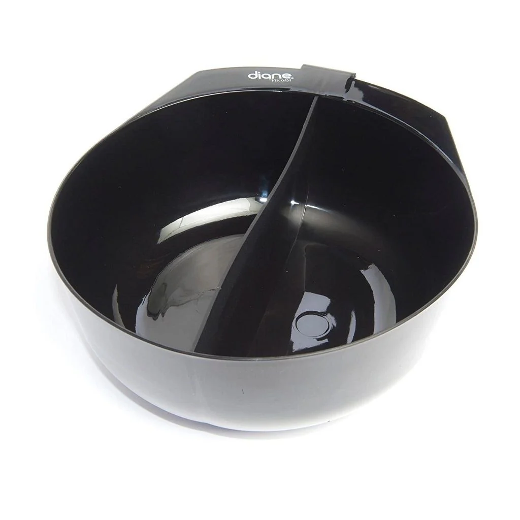 Diane 12 oz Divided Tint Bowl Black DAA004 - Image 2