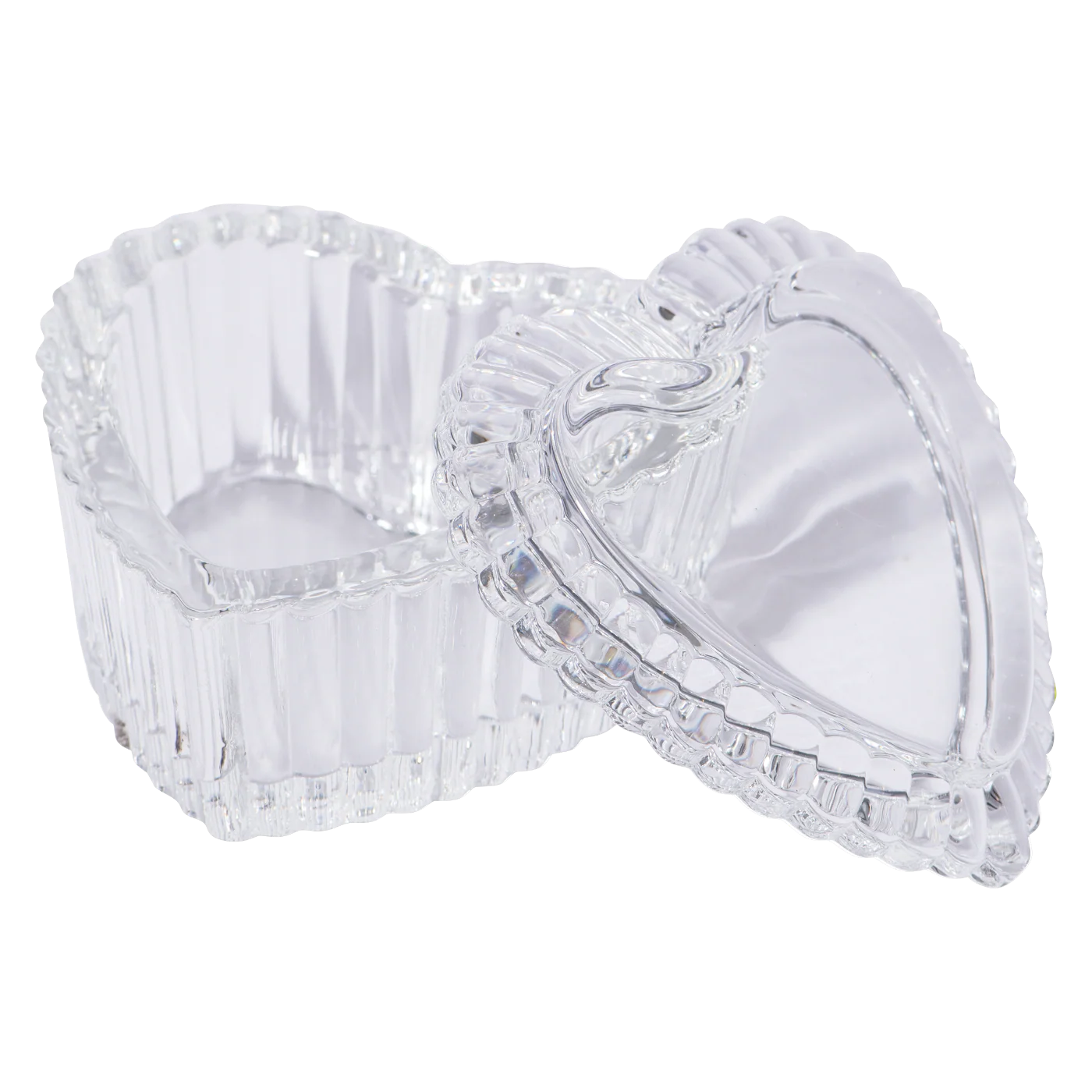 DL Pro Heart-shaped Glass Jar with Lid #DL-C442 - Image 3