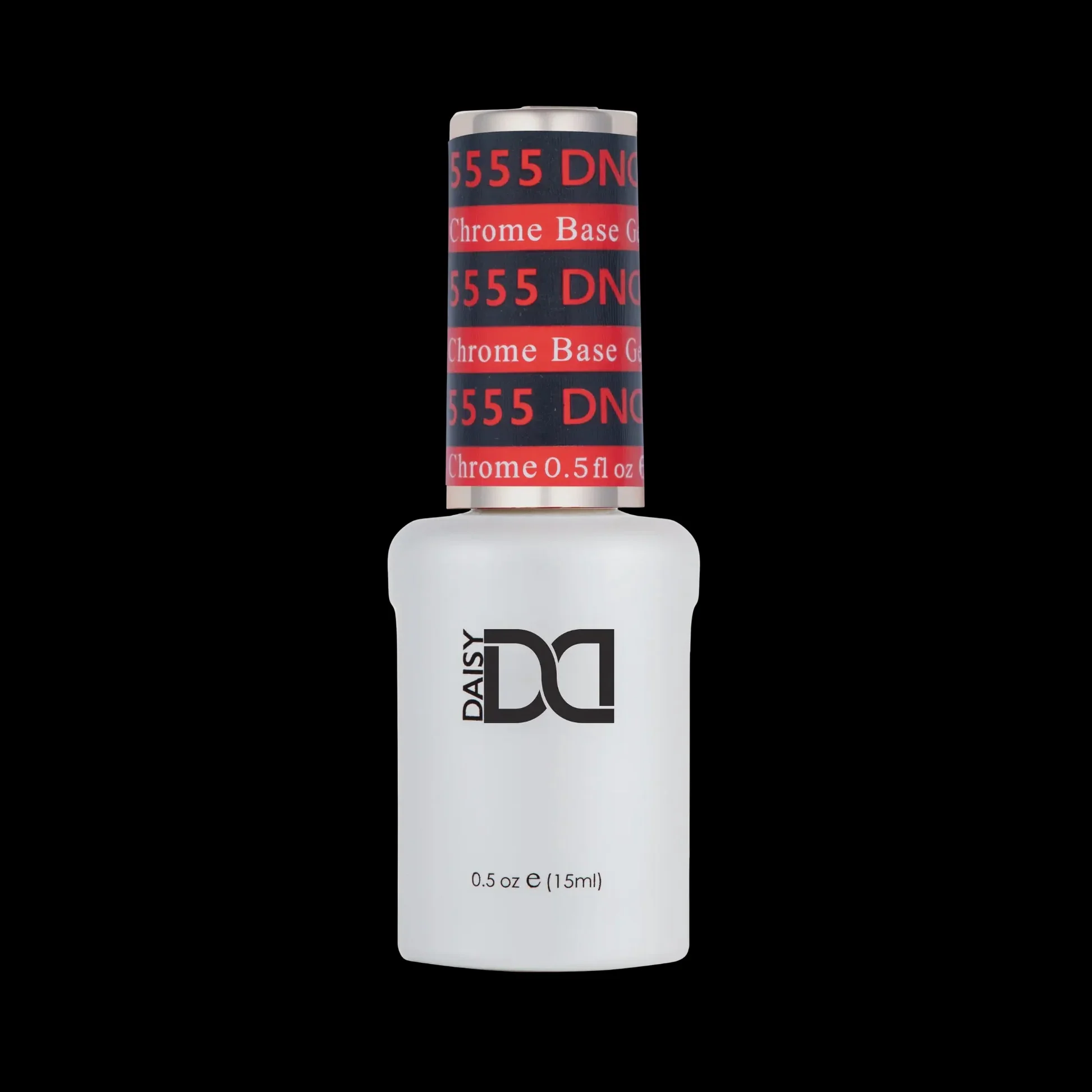 DND Chrome Base Soak Off Gel 0.5 oz Black #5555