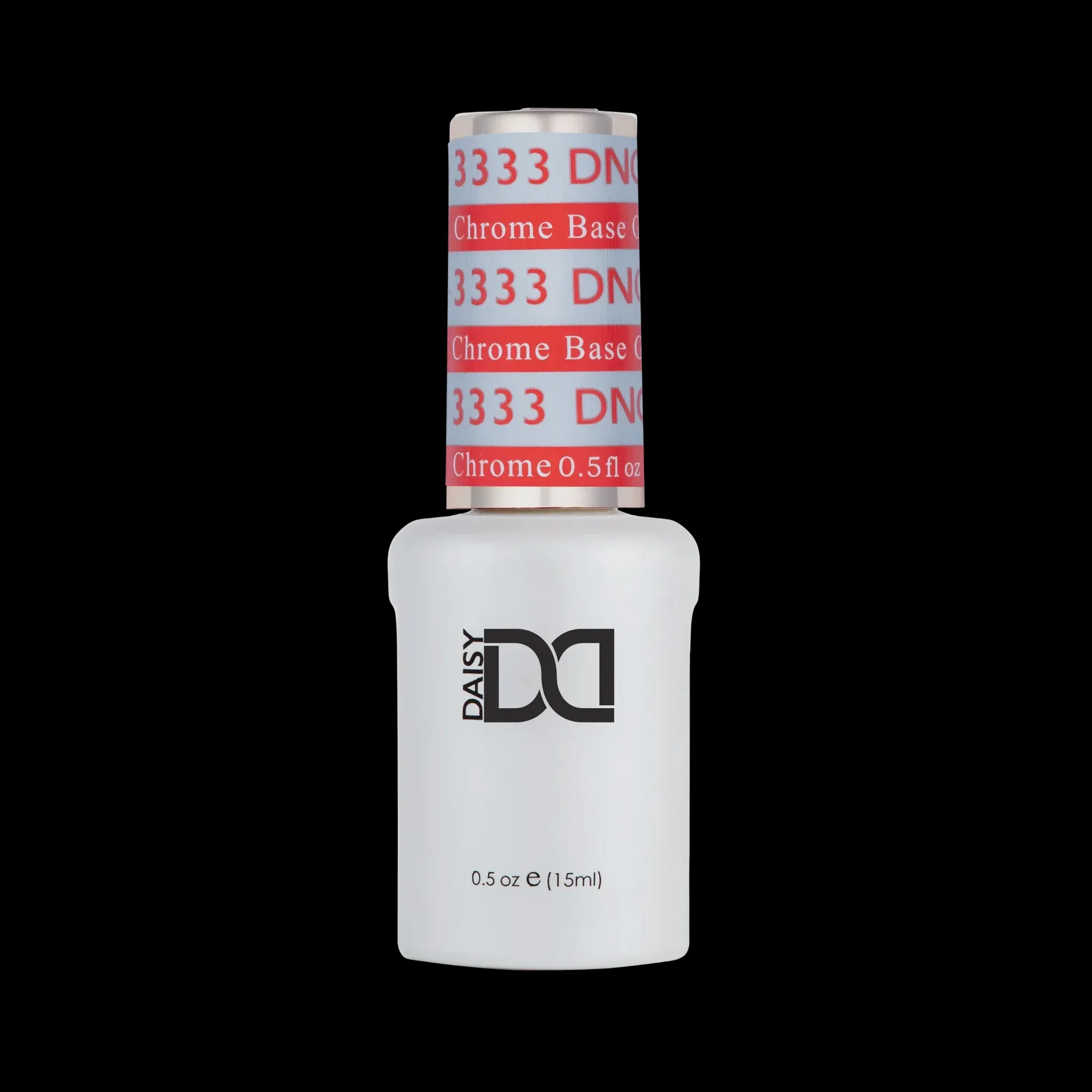 DND Chrome Base Soak Off Gel 0.5 oz Clear #3333