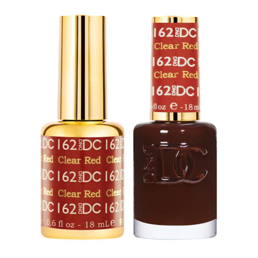 DND DC Duo Gel & Lacquer Clear Red #162