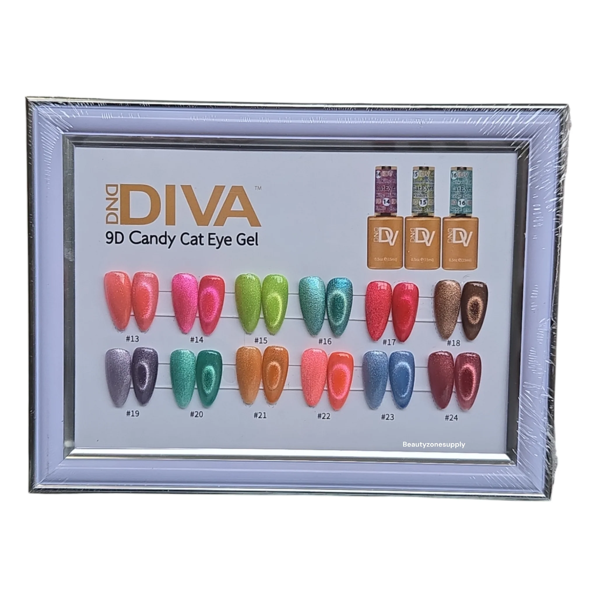 DND Diva 9D Candy Cat Eye Gel #16 Saltwater Tabby - Image 2