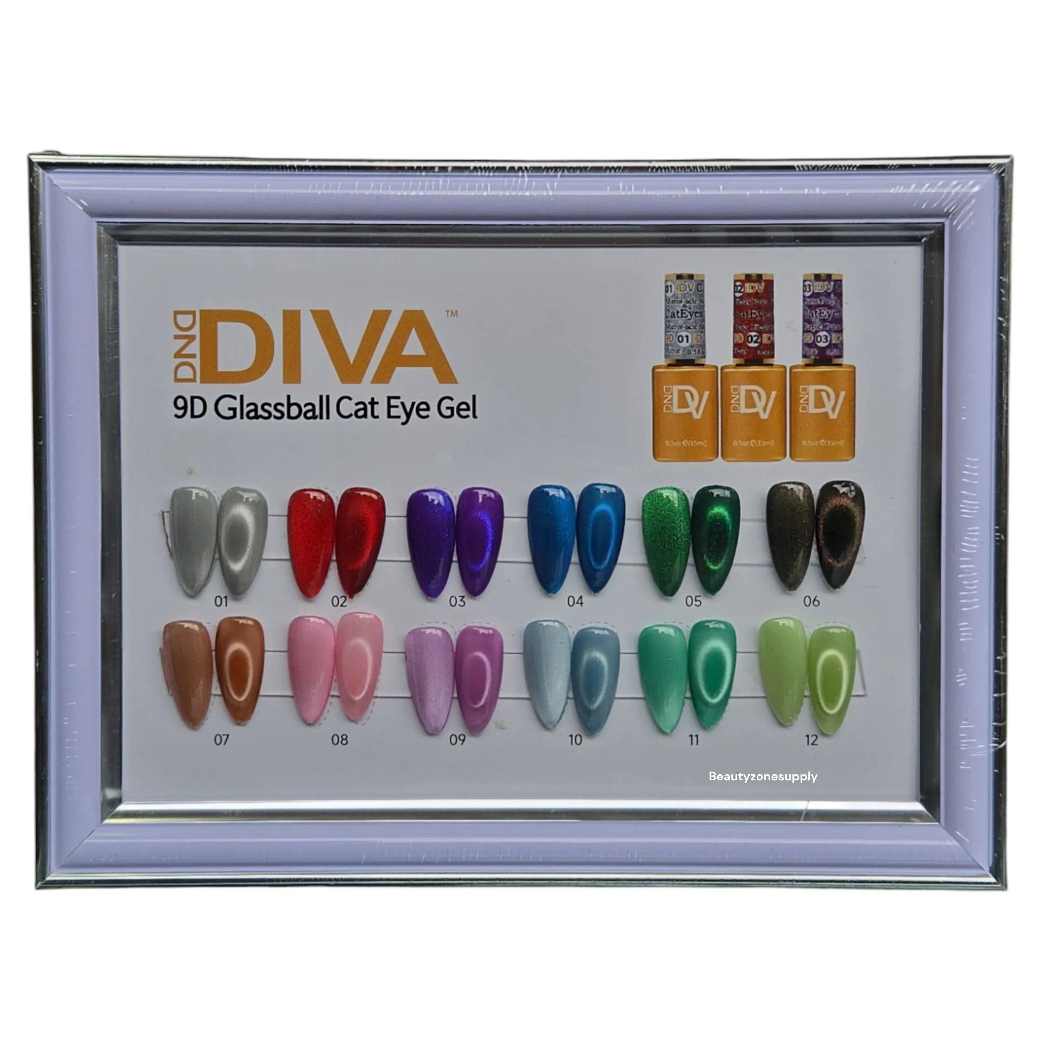 DND Diva 9D Glassball Cat Eye Gel #06 Meow Or Never - Image 2