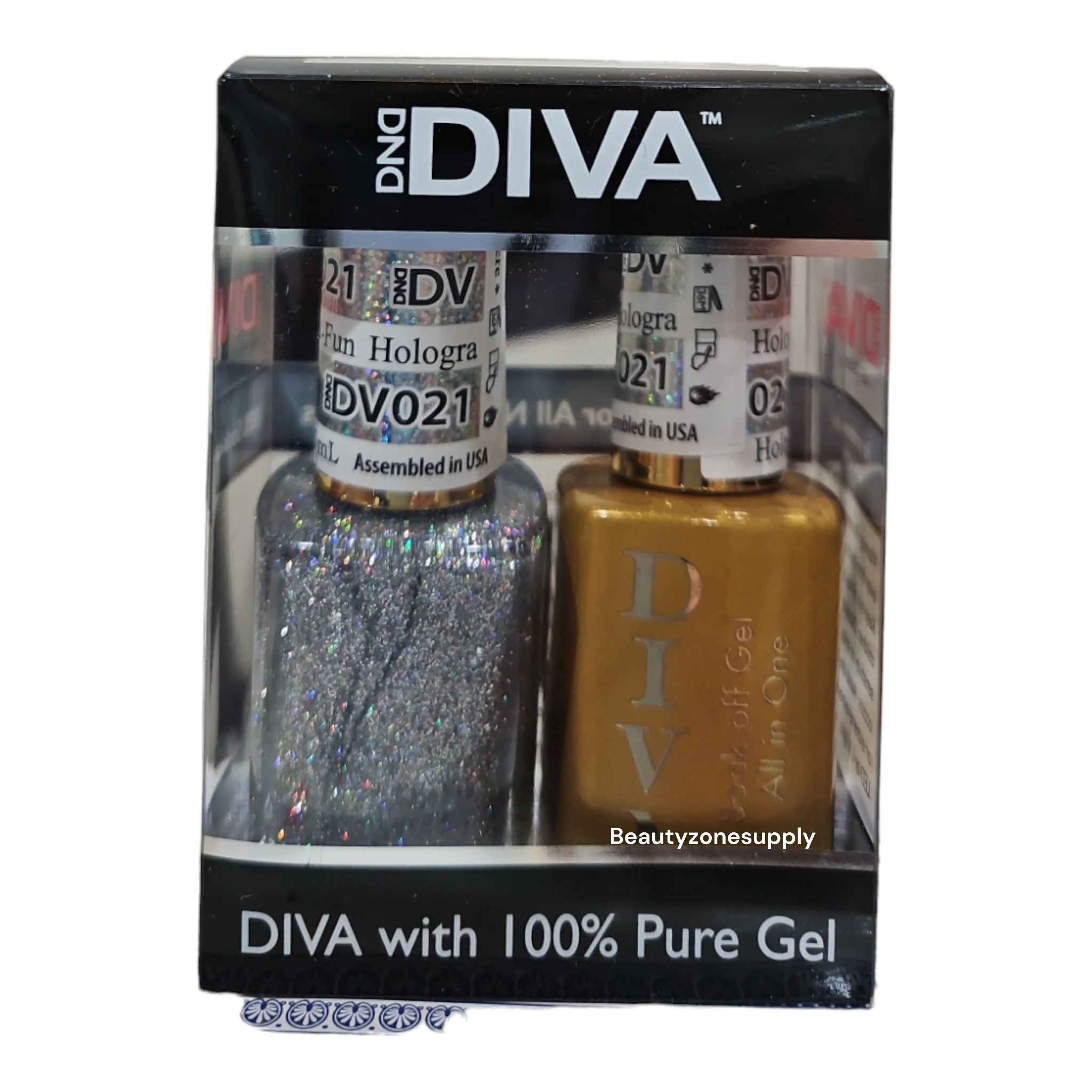 DND Diva Duo Gel & Lacquer 021 Hologra-fun