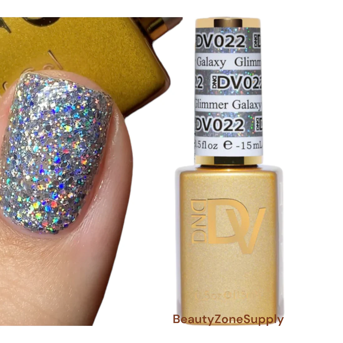 DND Diva Gel Polish 0.5 oz 022 Glimmer Galaxy